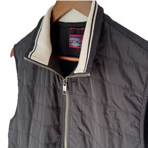 Untuckit Men’s S Rebulo Quilted Zip Up Vest Black Sleeveless Golf Preppy Casual